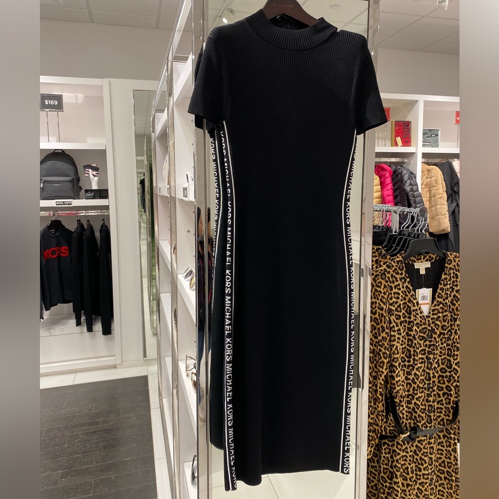 Michael Kors BodyCon Logo Knit Dress